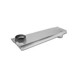 Lambro 3006 Dryer Vent Duct, 2 in W, 6 in H, 90 deg Angle, Aluminum