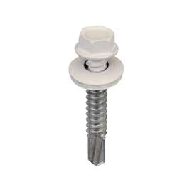 Acorn International SW-MM1412W250 Screw, #14 Thread, Hex Drive, Self-Drilling, Self-Tapping Point, Steel, 250 BAG