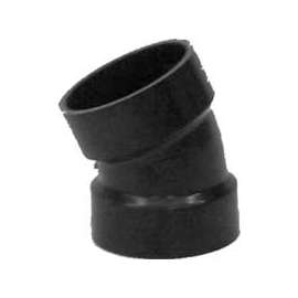 CANPLAS 102553BC Pipe Elbow, 3 in, Hub, 22.5 deg Angle, ABS, Black