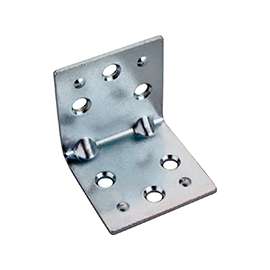 Prosource BH-605PS Corner Brace, 2 in L, 2 in W, 2 in H, Steel, Zinc-Plated, 2 mm Thick Material