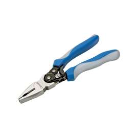 Crescent Pro Series PS20509C Linesman's Plier, 8 in OAL, 11 AWG Cutting Capacity, Blue/Gray Handle, 1 in W Jaw