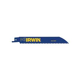 IRWIN 372606P5 Reciprocating Saw Blade, 6 in L, 6 TPI, Cobalt/Steel Cutting Edge