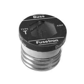 Bussmann BP/T-10 Plug Fuse, 10 A, 125 V, 10 kA Interrupt, Plastic Body, Low Voltage, Time Delay Fuse