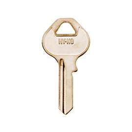 HY-KO 11010M16 Key Blank, Brass, Nickel, For: Master Locks and Padlocks