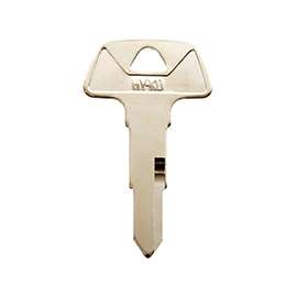 HY-KO 11010HD74 Key Blank, Brass, Nickel, For: Honda's Motorcycle