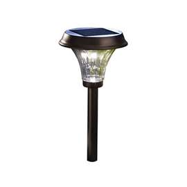 Moonrays 91754 Solar Path Light, LED Lamp, Nickel-Metal Hydride Battery, 30 Lumens, Warm White Light