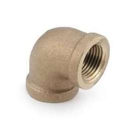 Anderson Metals 738100-04 Pipe Elbow, 1/4 in, FIP, 90 deg Angle, Brass, Rough, 200 psi Pressure