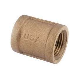 Anderson Metals 738103-24 Pipe Coupling, 1-1/2 in, FIPT, Brass