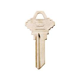 HY-KO 11010SC7 Key Blank, Brass, Nickel, For: Schlage Cabinet, House Locks and Padlocks