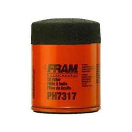 FRAM PH-7317 Full Flow Lube Oil Filter, 20 x 1.5 mm Connection, Threaded, Cellulose, Synthetic Glass Filter Media