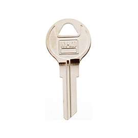 HY-KO 11010AP5 Key Blank, Brass, Nickel, For: Chicago Cabinet, House Locks and Padlocks