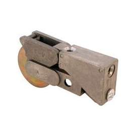 Prime-Line D 1533 Roller Assembly, 1-1/2 in Dia Roller, 5/16 in W Roller, Steel, 1-Roller, Plain Back Mounting