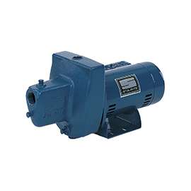 Sta-Rite FSNDH Jet Pump, 12.2/6.1 A, 115/230 V, 0.75 hp, 1-1/4 in Suction, 1 in Discharge Connection, Iron