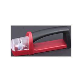 CHEF CRAFT 21608 Knife Sharpener, Ceramic Abrasive, Red
