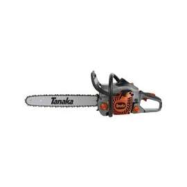 Tanaka TCS40EA18 Chainsaw, 39.6 cc, 2-Stroke Engine, 18 in L Bar/Chain, Anti-Vibration, Rear Handle