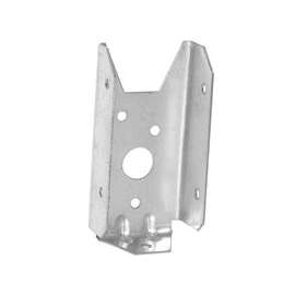 MiTek FB24-TZ Fence Bracket, 3/4 in L, 1-9/16 in W, 20 ga Thick Material, Steel, Zinc
