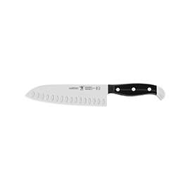 Henckels International Statement Series 13548-183 Santoku Knife, 7 in L Blade, Stainless Steel Blade, Black Handle