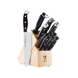 Henckels International Statement Series 35309-000 Knife Block Set, 12-Piece, Stainless Steel, Black, Satin
