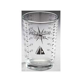 Arrow Plastic 00835 Heavy Duty Measuring Glass, 4 oz