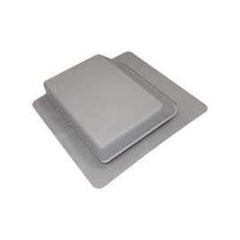 Duraflo 6065G Roof Vent, 17.247 in OAW, 61 sq-in Net Free Ventilating Area, Polypropylene, Gray