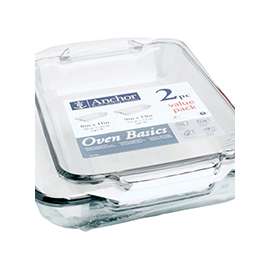 Oneida Oven Basics 82761OBL11 Bake Dish Set, Glass, Clear