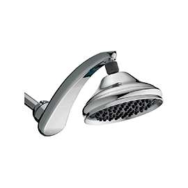 Waterpik RainFall+ RPB-173E Shower Head, Round, 1.8 gpm, 1 -Spray Function, Chrome, 6 in Dia, 13 in L, 6 in W