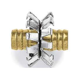 Gilmour 800344-1001 Heavy-Duty Clinch Hose Mender, 3/4 in, Brass