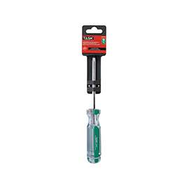 TASK T50442C Screwdriver, #1 Drive, Robertson Drive, 4 in L Shank, Cellulose Acetate Handle, Hard Grip Handle