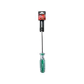 TASK T50443C Screwdriver, #1 Drive, Robertson Drive, 8 in L Shank, Cellulose Acetate Handle, Hard Grip Handle