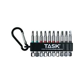 TASK T67920 Carabiner Clip Set, 10-Piece, Steel