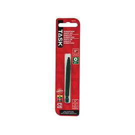 TASK T67711 Screwdriver Bit, #1 Drive, 3 in L, Steel