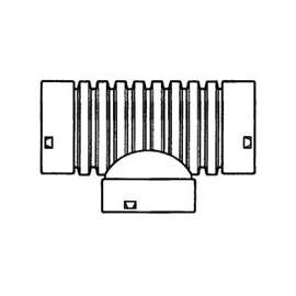 ADS FCT0B030000 Drain Tube Pipe Tee, 3 in, PVC
