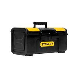 STANLEY STST19410 Tool Box, 30 lb, Polypropylene, Black/Yellow, 3-Compartment