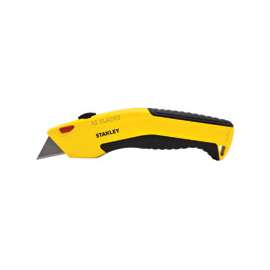 STANLEY STHT10237 Utility Knife, 2-7/16 in L x 1-3/4 in W Blade, Ergonomic Black/Yellow Handle