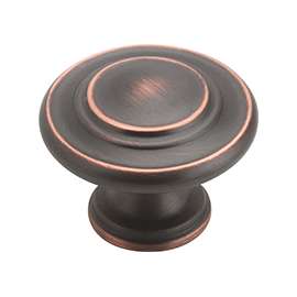Amerock BP15862ORB Cabinet Knob, 1-5/16 in Projection, Zinc, Oil-Rubbed Bronze