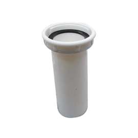 Plumb Pak PP15-6W Sink Strainer Tailpiece, 1-1/2 in, 6 in L, Plastic, White