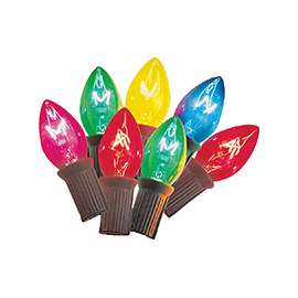 Hometown Holidays 03320/U00Z142B Light Set, Christmas, 120 V, 175 W, 25-Lamp, C9 Lamp, Transparent Multi Lamp