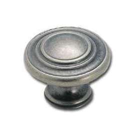 Amerock BP1586WN Cabinet Knob, 1 in Projection, Zinc, Weathered Nickel