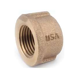 Anderson Metals 738108-12 Pipe Cap, 3/4 in, IPT, Brass, Red, 200 psi Pressure