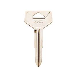 HY-KO 11010TR37 Automotive Key Blank, Brass, Nickel, For: Toyota Vehicle Locks