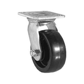 Shepherd Hardware 9388 Swivel Caster, 5 in Dia Wheel, 2 in W Wheel, Polypropylene Wheel, 500 lb