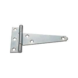 ProSource LTH-Z02-C2PS T-Hinge, Steel, Zinc, Fixed Pin, 180 deg Range of Motion, 16 (Pair) lb