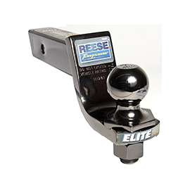 REESE TOWPOWER 7039300 Ball Mount, 2 in Dia Hitch Ball, Steel, Black Nickel
