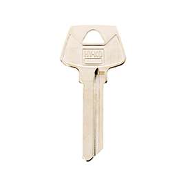 HY-KO 11010S23 Key Blank, Brass, Nickel, For: Sargent Cabinet, House Locks and Padlocks