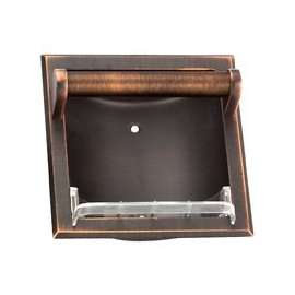 Boston Harbor 770H-35-07-SOU Soap Holder and Grab Bar, Recessed Mounting, Plastic Roller/Zinc, Venetian Bronze Finish