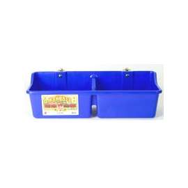 Little Giant HFP24DBLUE Hook Over Feeder, 2 qt Volume, Polyethylene/Steel Bracket, Blue