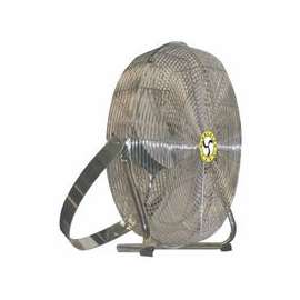 High Velocity Low Stand Fans, Swivel, Yoke Mount, 18 in, 1/8 hp, 3-Speed