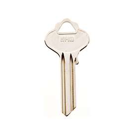 HY-KO 11010IN33 Key Blank, Brass, Nickel, For: ILCO Cabinet, House Locks and Padlocks