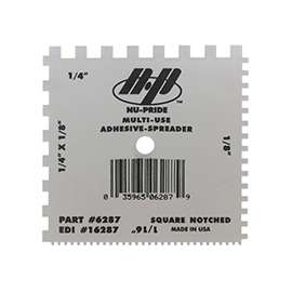Marshalltown 6287 Spreader, 4 in W Blade, Notched Blade, Plastic Blade