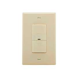Eaton Wiring Devices OS306U-LA-K Motion Sensor Switch, 120 V, 1 -Pole, Motion Sensor, 180 deg Sensing, Light Almond